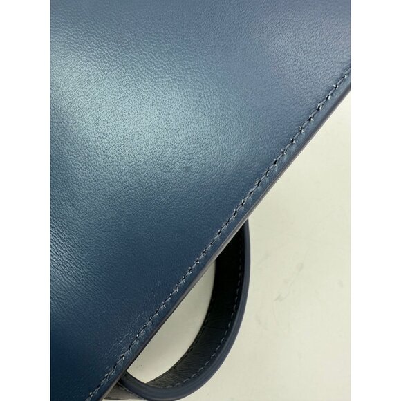 Christian Dior 30 Montaigne Smooth Calfskin Box Dark Denim Bag - Picture 10 of 16